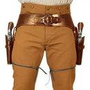 The Corsair | Renaissance Double-Belt Revolver Holster in PU Leather