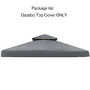 3x3m Outdoor Garden Parasol Cloth Gazebo Awning 118"x118" Canopy Replacement Pergolas Cloth For Outdoor Garden Canopy Sunshade