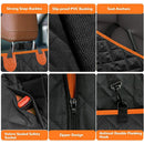 Universal Waterproof pet car seat cover，dog car seat cover for back seat with Mesh Window Double-layer thickening Anti-dirty