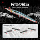 Hunthouse Sayoris 针形铅笔路亚饵 长距离抛投 140mm 180mm 硬饵 沉水铁板路亚饵 海鲈鱼渔具