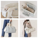 Winter Warm Portable Cat Carrier Bag Breathable Pet Backpack Large Capacity Shoulder Strap for Cats and Small Dogs