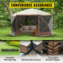 The Hex Haven | 12ft Pop-Up Camping Gazebo with 6-Sided Canopy Shelter