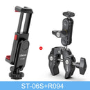 Ulanzi ST-06S Vertical Shooting Phone Mount Holder for DSLR Camera Monitor Mount Tripod Mount Clamp for Smartphone Vlog Shooting