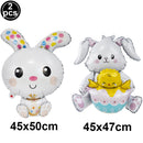 Easter Outdoor Party Games for Family Bunny Potato Sack Race Jumping Bags Kids Easter Egg Spoon Race Eggs Hunt Games Party Favor