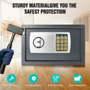 Home Storage Safe Security Box Chest Lock 8.5L Digit Security Case Handy Storage Secure Locking Safe Chest Safety Box,2 Keys