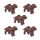 Compatible Animals Building Blocks for Children MOC golden hair Police dog husky bulldog chihuahua model bricks kids DIY Toys 5p