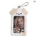 1PCS 3 Inch Photocard Holder Kawaii Kpop Photo Card Holder Keychain Ins Idol Photo Card Protector Photo Sleeves Bus Card Case