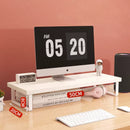 30/40/50cm Monitor Raised Shelf Office Laptop Bracket Desktop Computer  Stand Desktop Rack Home Storage Holders Organizer