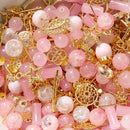 30-50G/Lot Mixed Glass Beads Metal Pendants Spacer Bead Jewelry Accessories for DIY Bracelets Necklace Anklet Jewelry Making