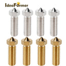 8pcs 3D Printer Parts Volcano Nozzle Brass Stainless Steel 0.4 0.6 0.8 1.0 1.2mm M6 Heatblock Nozzle Sidewinder Genius Anycubic