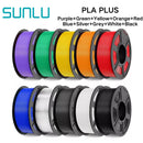 SUNLU PLA PETG PLA Plus 线材 10 卷 3D 线材 1KG/卷 1.75mm 100% 线材整齐排列 适用于欧盟美国 3D 打印