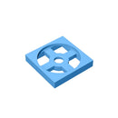 Gobricks GDS-949 Turntable 2 x 2 Plate, Base compatible with 3680  DIY Educational Building Blocks Technical