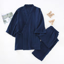 100% Pure Cotton V-Neck Kimono Loungewear Set