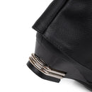 Women Boots Buckle Belt Flock Leather Low Heel Women's Boot Autumn Winter Loose Shoes Female Black Booties knee high Boots 33-43