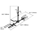 SucceBuy Hitch Mount Bike Rack 2-Bike Platform Style 80 LBS Max Capacity for 1.25-/2-inch Receiver Bike Carrier for Car