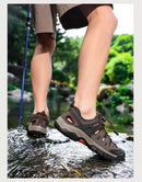 New Men Sandals Summer Casual Beach Shoes Breathable Anti-Slip Slip on Flat Sandals Male Outdoor Walking Slippers Comfortable