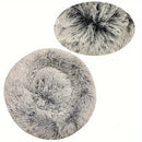 Round Dog Bed Winter Warm Cat Bed Plush Basket for Dog Washable Pet Bed for Small Medium Large Dog Sofa Cat