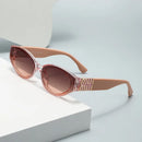 Glasses Stylish Fashion Designer Women Men Sunglasses Cute Oval Trending Shades Unisex Glamour Eyewear UV400