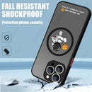 Case For iPhone 15 14 13 Pro Max Astronaut For Magsafe Iron Ring Wireless Charging Acrylic Cover For iPhone 15 14 13 Back Fundas