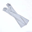 Classic Women Black White Red Evening Party Prom Gloves Opera Stretch Satin Long Mittens for Lady Driving Sun Protection Gloves
