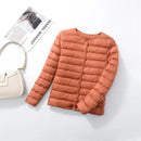 2024 New European Women Spring Autumn Light Duck Down Fabric Lightweight Coat Female Windbreaker Parka Down Jackets Plus Coats