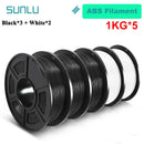 The Stratum Forge | SUNLU 5KG Professional-Grade 3D Printing Filament Bundle
