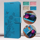 Flip Cover Leather Phone Case For Samsung Galaxy A15 A05 4G A06 A25 A05s A35 A55 A16 5G Cases Wallet Bags Fringed iris Card Slot