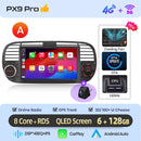 AWESAFE Wireless CarPlay for Apple Android 13 Auto Radio for FIAT 500 Abarth 2007 2008 2009-2015 Multimedia Screen Stereo GPS