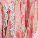 Sexy Print Pleated Short Party Dresses Women Sleeveless Sling Backless Flower Lace Holiday Dresses 2026 Spring Summer Robe