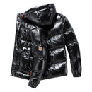 Plus size 8XL 7XL 6XL shiny coats Men Hood Warm Hip HOP winter Overcoat men's cotton-padded Parkas casual men's thickened Parka