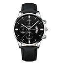 Business Men's Watch Brand Luxury Male Quartz Watches Minimalist Casual Leather Strap Digital Calendar Wristwatch Men Clock