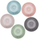 2Pcs Round Silicone Drain Hair Catcher, Kitchen Sink Strainer Bathroom Shower Bath Stopper Drain Cover Hair Trap for Kitchen