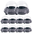 Mini Dessert Cake Box Transparent Cupcake Pastry Baking Packaging Boxes Wedding Birthday Party Gift Packing Decortion Supplies