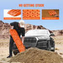 SucceBuy 10TON Traction Boards with PP Recovery Boards for Off-road Vehicles/Cars/Pickups/SUVs/RVs Pair Tire Traction Mats
