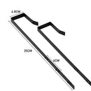 Metal Frame Over the Door Full Length Large Black Mirror