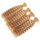 Deep Wave Bulk Human Hair Braiding Blonde Brown Curly Brazilian Hair for Human Hair Extensions for Micro Braiding No Weft