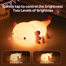 Silicone LED Axolotl  Night Light animallamp Touch Sensor Axolotl Night Lamp Children Kid Bedside Bedroom Decor Birthday Gifts