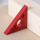Right Angle Ruler Aluminum Alloy Pocket Square DIY Woodworking Triangle Ruler Height Measuring Gauging Woodworking Tool