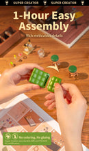 Rolife DIY Miniature 3D Wooden Puzzle Kit with LED Light | Creative Craft Store Model