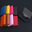 Multicolor High-Grade PU Leather+stainless Steel Metal Card Box Magnetic Business Card Holder Men/Women Credit  Bank Card Case