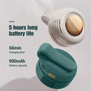 Portable silent mini bladeless electric fan, adjustable 3-speed suspended waist fan, rotating body fan, suitable for outdoor