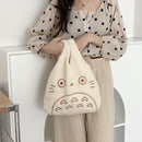 Canvas Tote Bags for Women 2023 Corduroy Large Ladies Cotton Cloth Handbag Cartoon Print Female Shoppers Fashion Fabric Purse