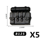 MOC Medieval Accessories Building Blocks Military Soldiers Shoulders Armor Blaster Helmets Weapons War Bricks Children Toys B038