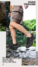 New Men Sandals Summer Casual Beach Shoes Breathable Anti-Slip Slip on Flat Sandals Male Outdoor Walking Slippers Comfortable