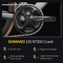 SAVA A7 Carbon Bike Road Bike for Adult Carbon Fibre Frame with SHIMANO 105 22 Speeds and Mechanical Disc Brake