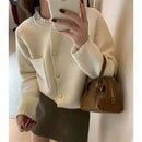 The 'Amour' Heart-Button Knit Cardigan