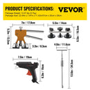 SucceBuy Paintless Dent Removal Rods Stainless Steel Rods Car Dent Repair Kit Glue Puller Kit for Auto Dent Removal Door Dings