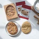 DIY Wooden Shortbread Mold Raspberry Heart Carved Gingerbread Cookie Mold Kitchen Cutter Molds For Valentine's Day Easter Party