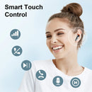 Wireless Earbuds, Bluetooth 5.3 Headphones In Ear with Dual Mic, 35H Wireless Earphones Sport with ENC Noise Canceling Mic.