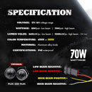 Sinolyn 2.5/3.0 Inch Bi LED Fog Lights 3000K 6000K LED Driving Light Car Universal Fog Projector Lenses Car Accessories Retrofit